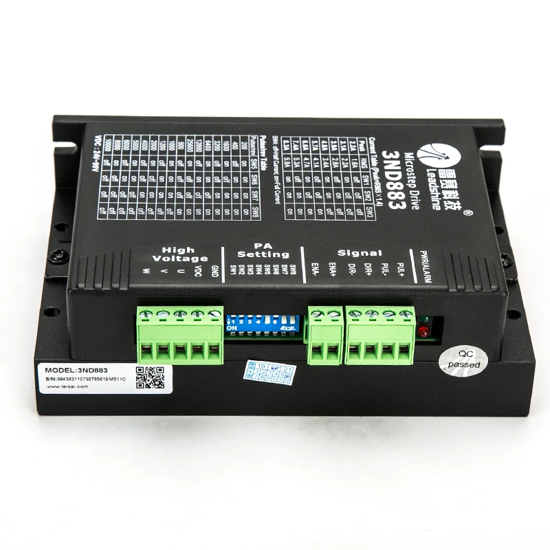 Leadshine трехфазный классический аналоговый шаговый двигатель привод 3ND883 DC18-80V 2 1-8.3A