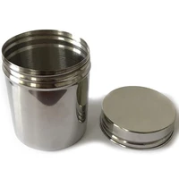 2pcs stainless steel storage tank coffee beans and tea dry food herbs sealed cans with lid weeds medium 12 kitchen mason jar