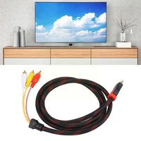 5ft male to rca video audio av cable adapter for cable cable ps4 jack one speaker aux audio for wire h3d0