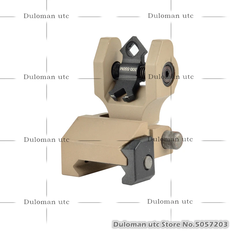 Duloman utc Troy ди оптического диафрагма складной сзади битва прицел Airsoft AR 15 M4 кожаный