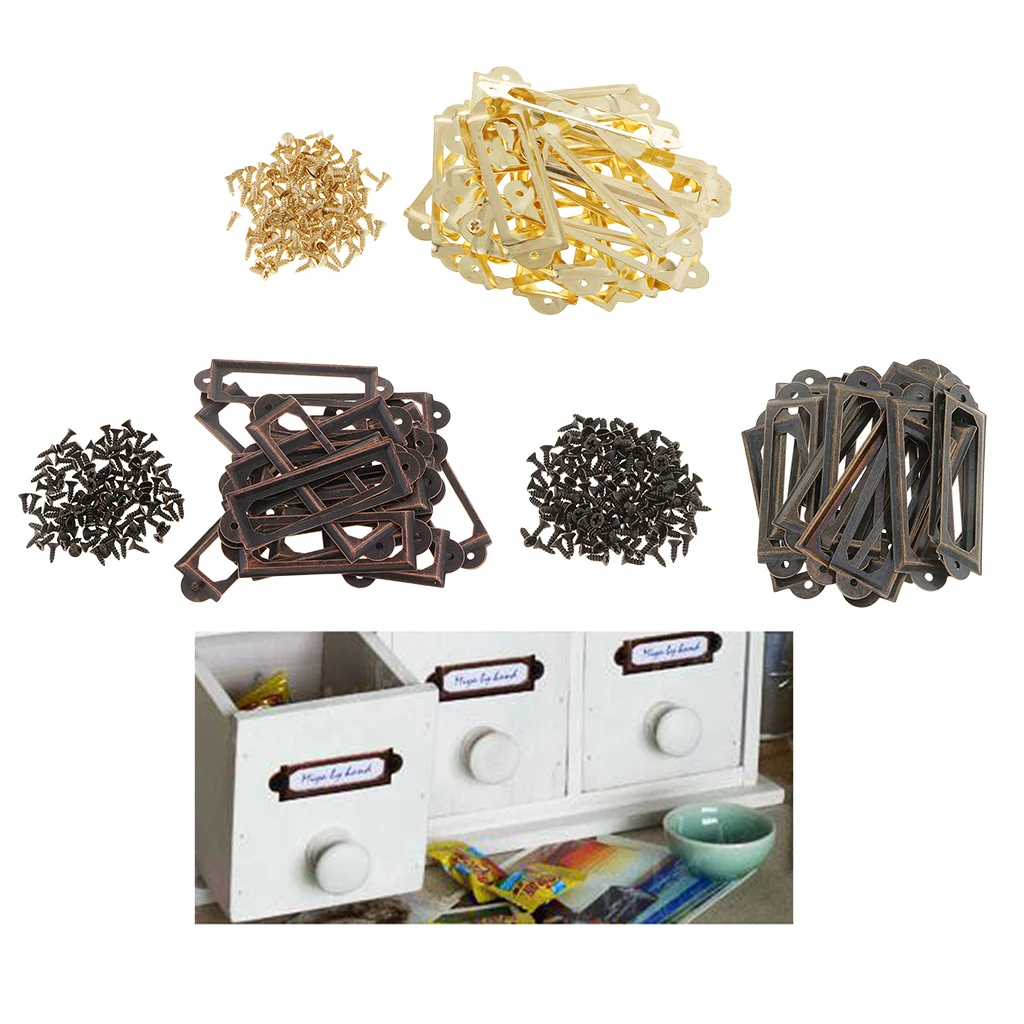 Железная рамка для этикеток 20 шт. 59x17 мм держатель шкафа карт рамки поставка