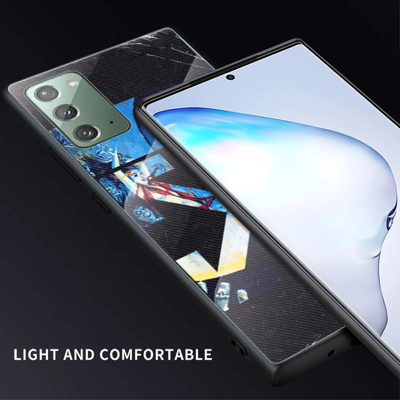 Модный чехол для Samsung A70 A50 A40 A30 Note 20 10 9 8 Ultra Lite Plus из закаленного стекла | Мобильные
