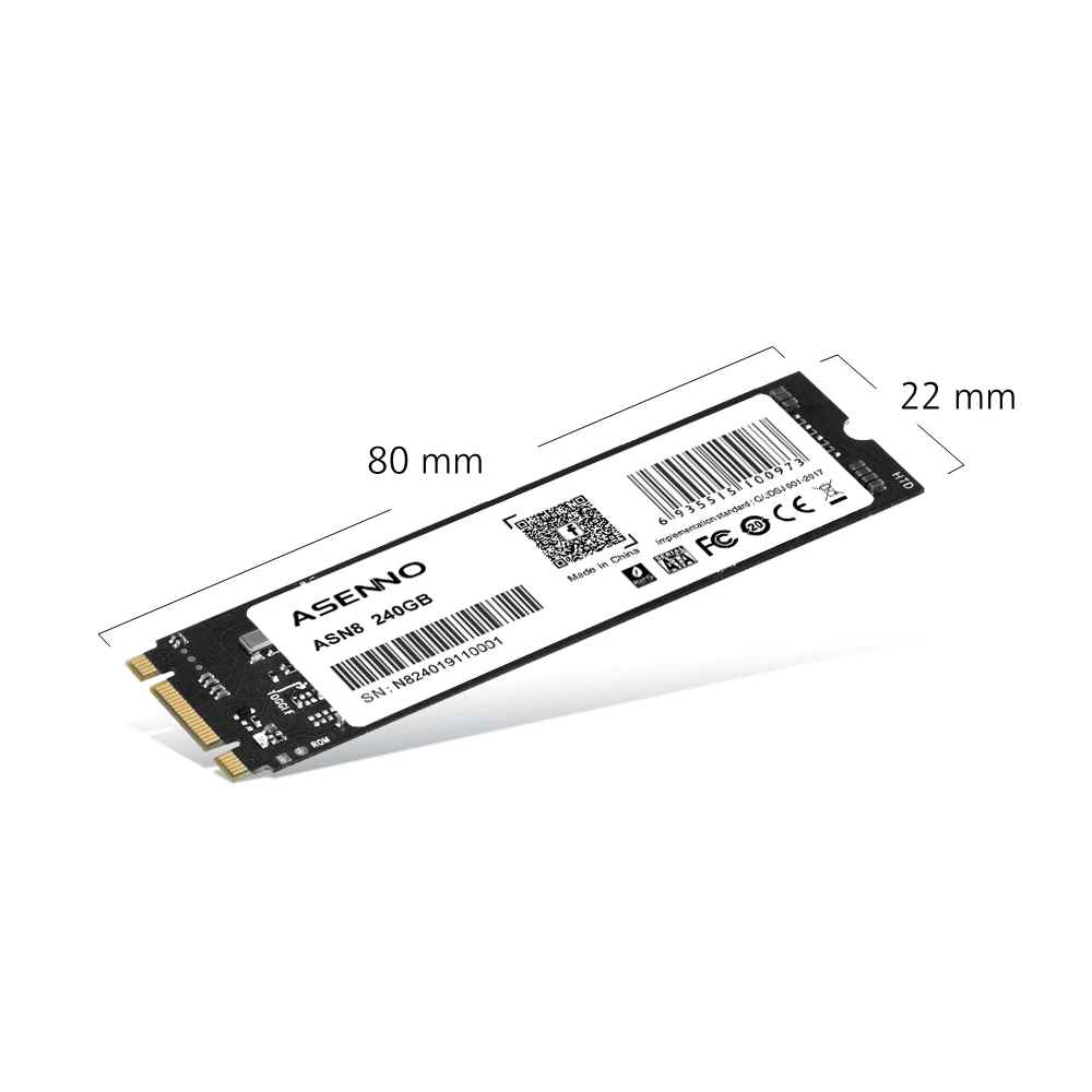 ASENNO SSD M.2 жесткого диска SATA HDD 120 ГБ 240 2280 Внутренний твердотельный диск 480 512 1 ТБ NGFF