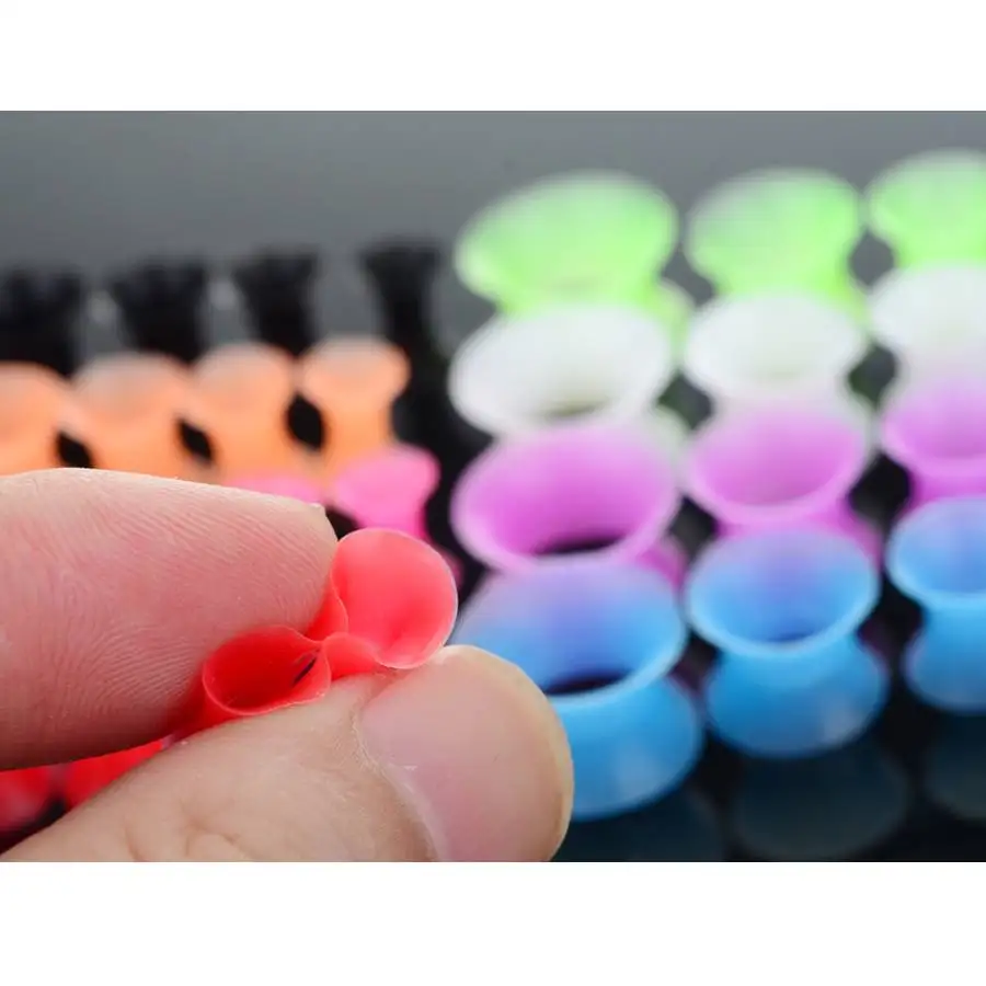 Оптовая продажа 12 шт./лот силиконовый Растяжитель ушей расширитель заглушки и