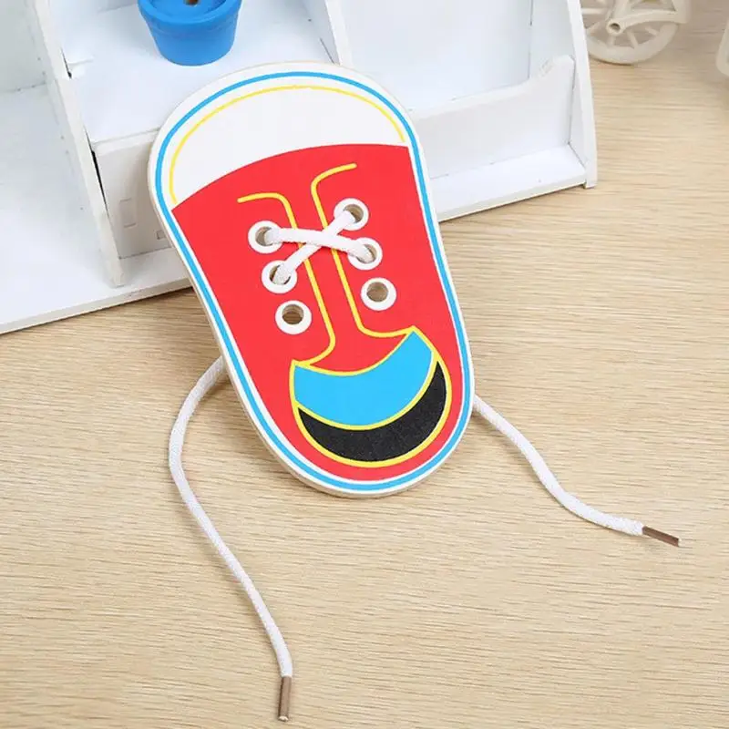 Детская деревянная обувь одежда пазлы игрушки для детей Раннее Обучение