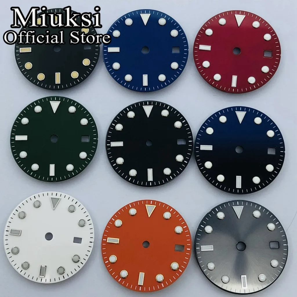 

Miuksi 28.5mm sterile dial luminous dial fit NH35 ETA 2824 2836 Miyota 8215 821A Mingzhu DG2813 3804 Seagull 1612 movement