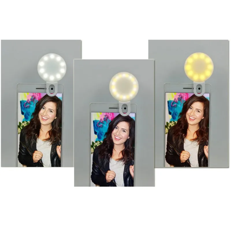 Селфи вспышка для красоты с таймером круглый светодиодный светильник фотосъемки