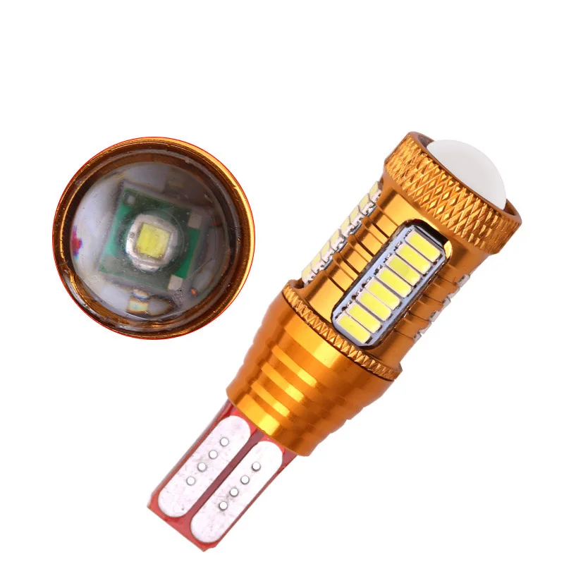 Автомобильный светодиодный фонарь заднего хода W16W T15 4014 32smd + cree 1smd 12 В|Сигнальная