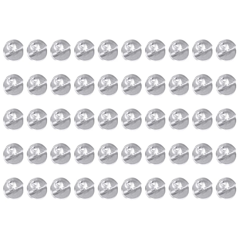 50Pcs Bathroom Mirror Fixed Accessories Advertising Plate Glass Clamp Clip accessories | Обустройство дома