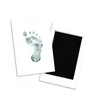 Новорожденный ребенок, создание следов ног, красивый креативный минималистичный внешний вид, чистый сенсорный коврик с печатной бумагой