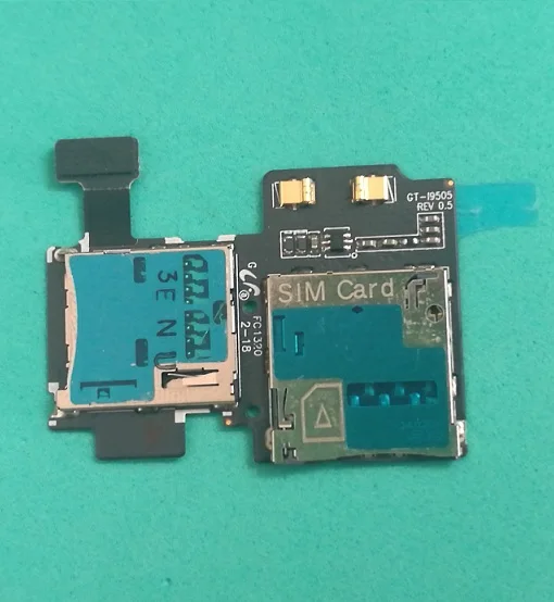 10 шт./лот считыватель sim карт лоток памяти SD Держатель для гибкий кабель samsung Galaxy S4