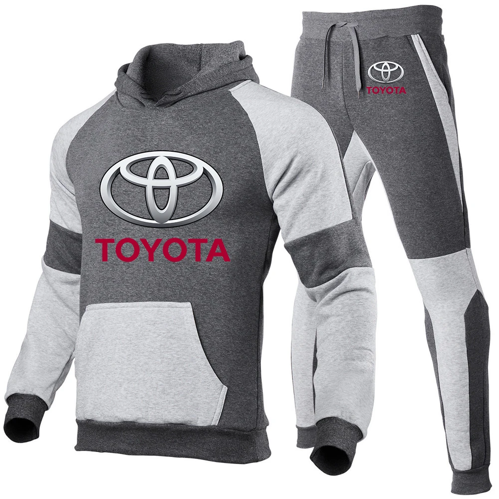 

Toyota Logo Autumn winter men's sportswear pants jogging suit 2-piece sportswear fashion casual sportswear running sweatshirts