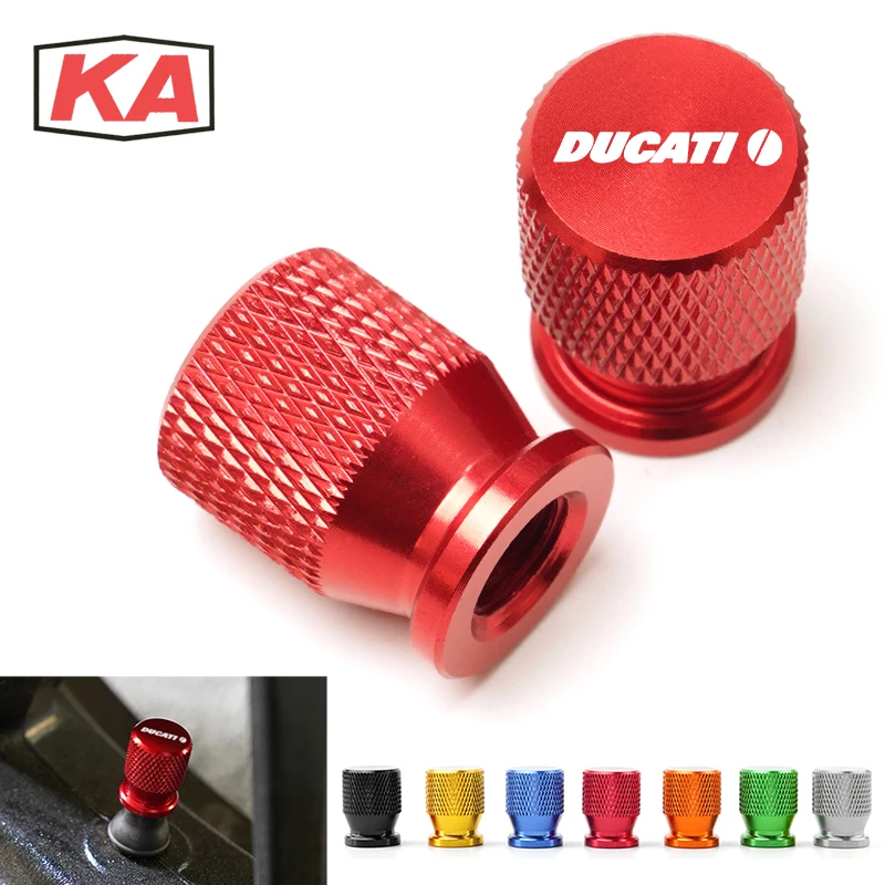 

For Ducati CNC Aluminum TyreTires Valve Air Port Cover Stem Cap Motorcycle Accessories Panigale 899 959 1299 1199 S R G V4 KN