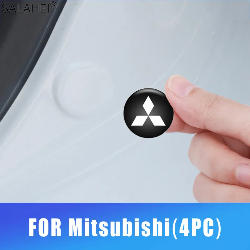 

4PCS Car Door Shock Absorber Anti-collision Protector Stickers For Mitsubishi Lancer 9 10 ASX L200 Colt Pajero Outlander Eclipse