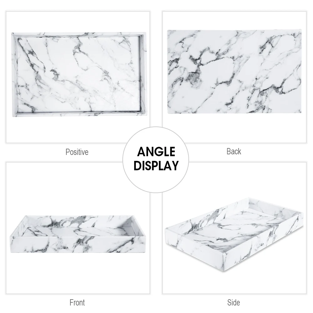 Поднос сервировочный с мраморным узором поднос для китайского чайного сервиза