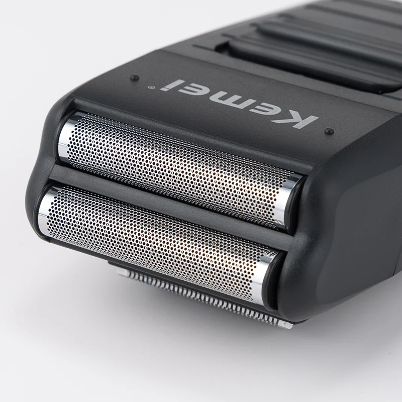 Перезаряжаемая Беспроводная Бритва Kemei для мужчин с двумя лезвиями возвратно