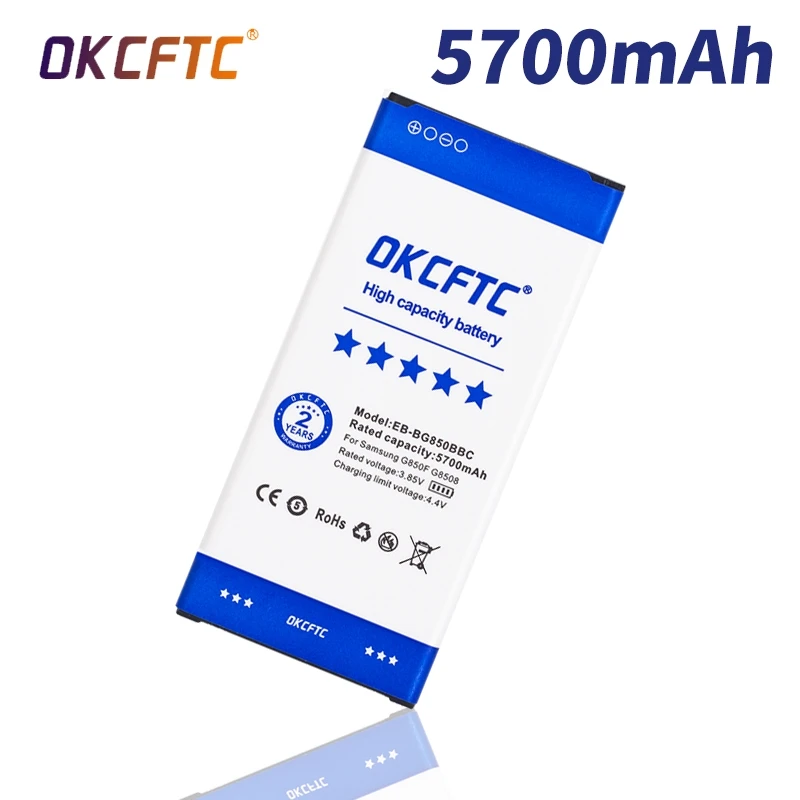 

Orginal EB-BG850BBE EB-BG850BBC/BBU 5700mAh Battery For Samsung Galaxy Alpha G850 G850A G850W/S/Y/K/M G8508S G8509V