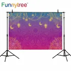 Фон для фотосъемки Funnytree Diwali, праздничный светильник в виде Луны для празднования детских фотографий, фотозона для празднования