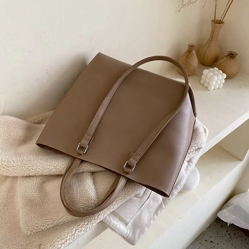 

NEW-Ladies Composite Bag Travel Messenger Shoulder Bag Ladies Large Capacity PU Leather Handbag Ladies Simple Handbag