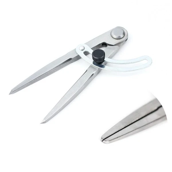 Новый DIY Регулируемый Scriber Overstitch Колесо компас кожаный стежок расстояние датчик