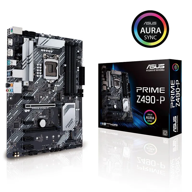 Asus PRIME Z490 P десктопный компьютер intel LGA 1200 основной Игровой ATX материнская плата USB 3