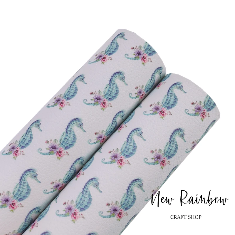 Новинка Радуга А4 подводный мир морской лошадь с розовым цветком искусственная