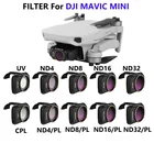 Комплект фильтров для DJI Mavic Mini 2 MINI SE, комплект объективов NDPL, MCUV ND4 ND8 ND16 ND32 CPL Для дрона DJI Mavic