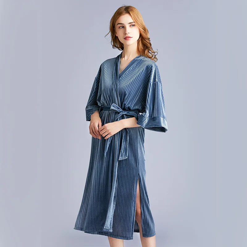 Новое поступление Осенние золотые бархатные женские пижамы новые весенние