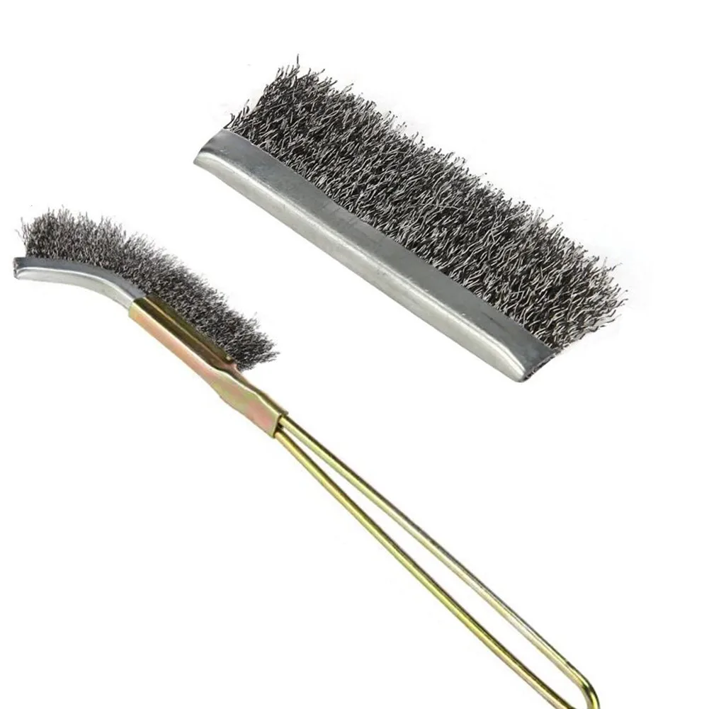 

Clean Surface Brushes Cleaning Tool Wire Brush Hand Tool Handle Nylon Steel Polishing Hot Sale