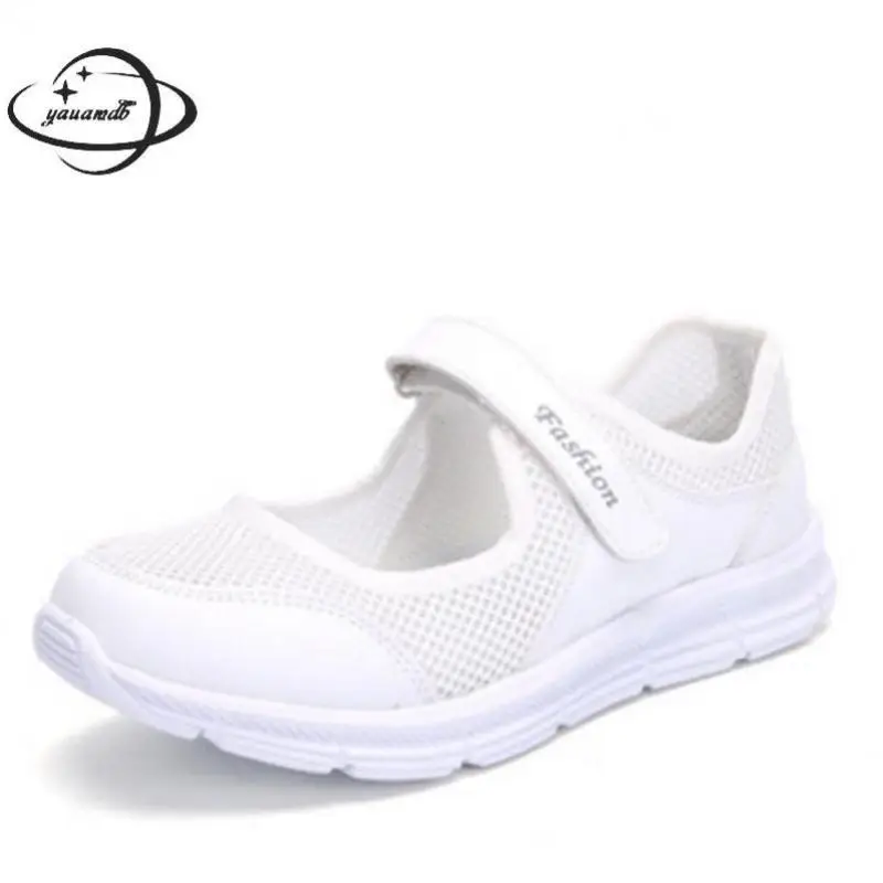 Размеры 35 42 Женская повседневная обувь Женские летние туфли на плоской подошве