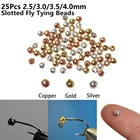 25 шт., вольфрамовые бусины 2,53,03,54,0 мм