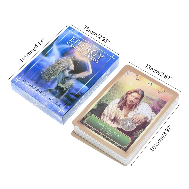 

Energy Oracle Cards Tarot Card Game For Party Playing Card Table Deck Board Games Guidance Divination Fate Entertainment