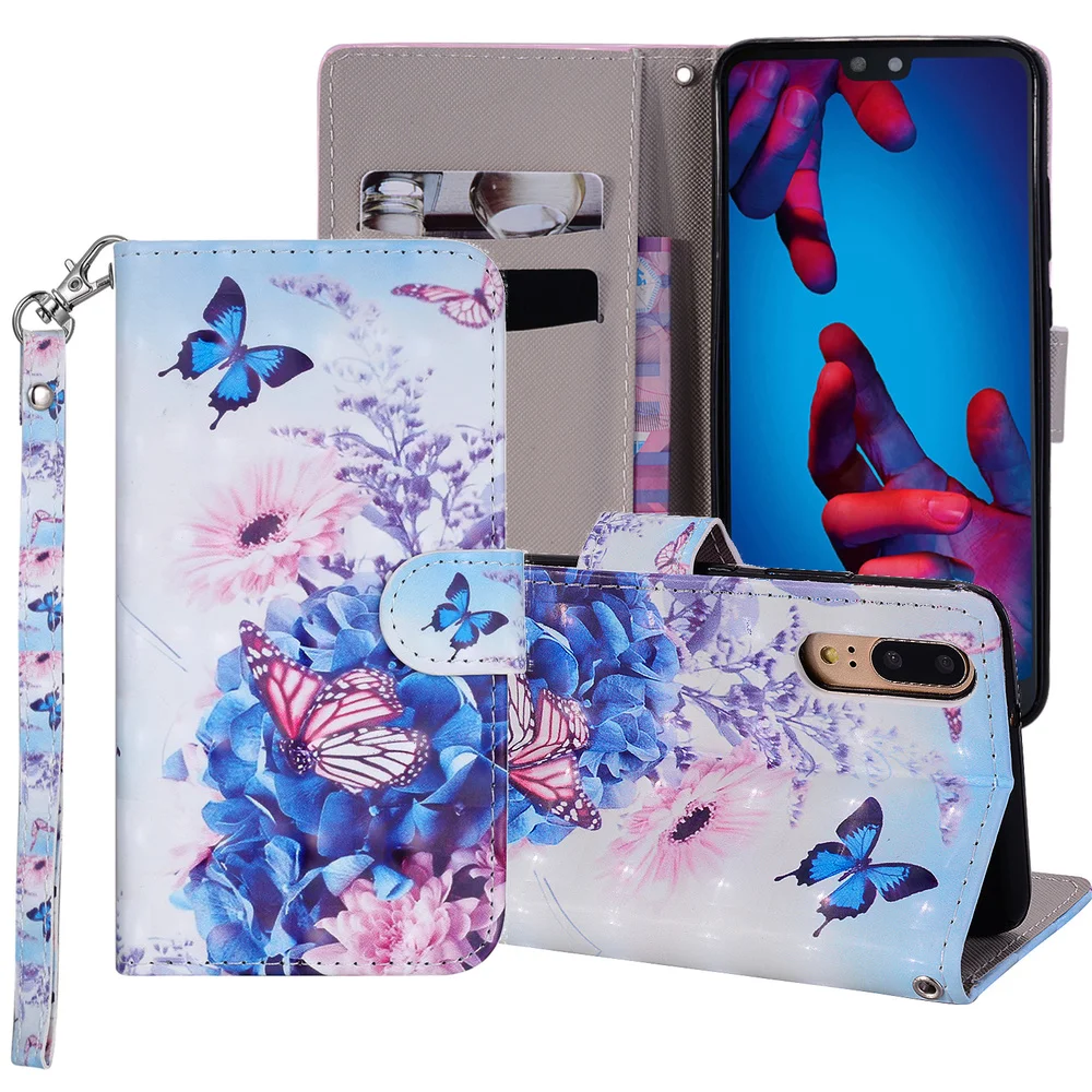Чехол с рисунком для huawei P20 Lite, чехол P30 mate 20 10 Lite, чехол-книжка mate 20 X Pro, чехол с откидной крышкой и подставкой, чехол Huewai Huawai