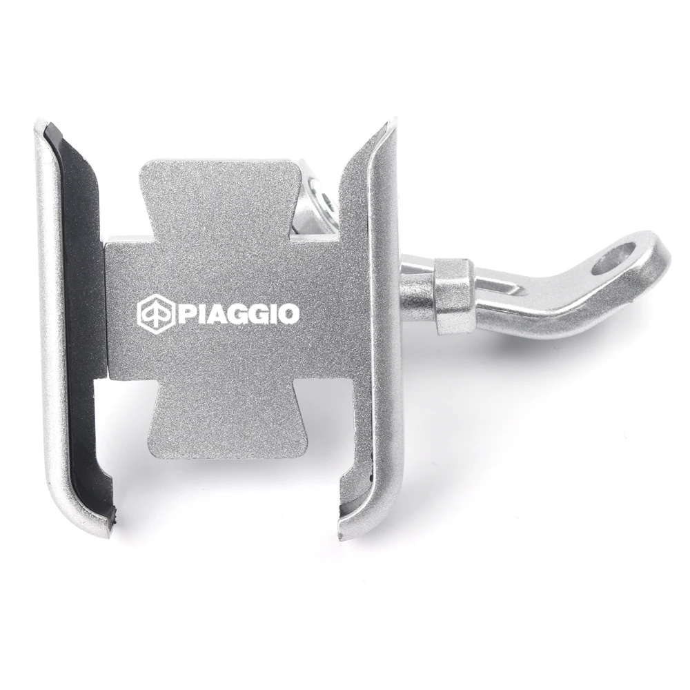 for piaggio mp3 125 300 400 500 motorcycle cnc mobile phone holder gps navigator rearview mirror handlebar bracket accessories free global shipping