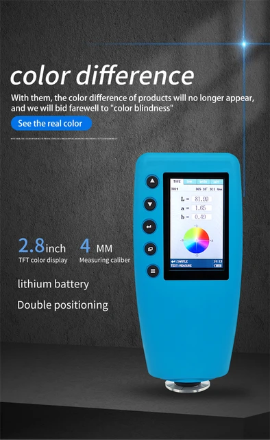 Portable 45/0 Colorimeter, Measuring Color Difference of Paint
