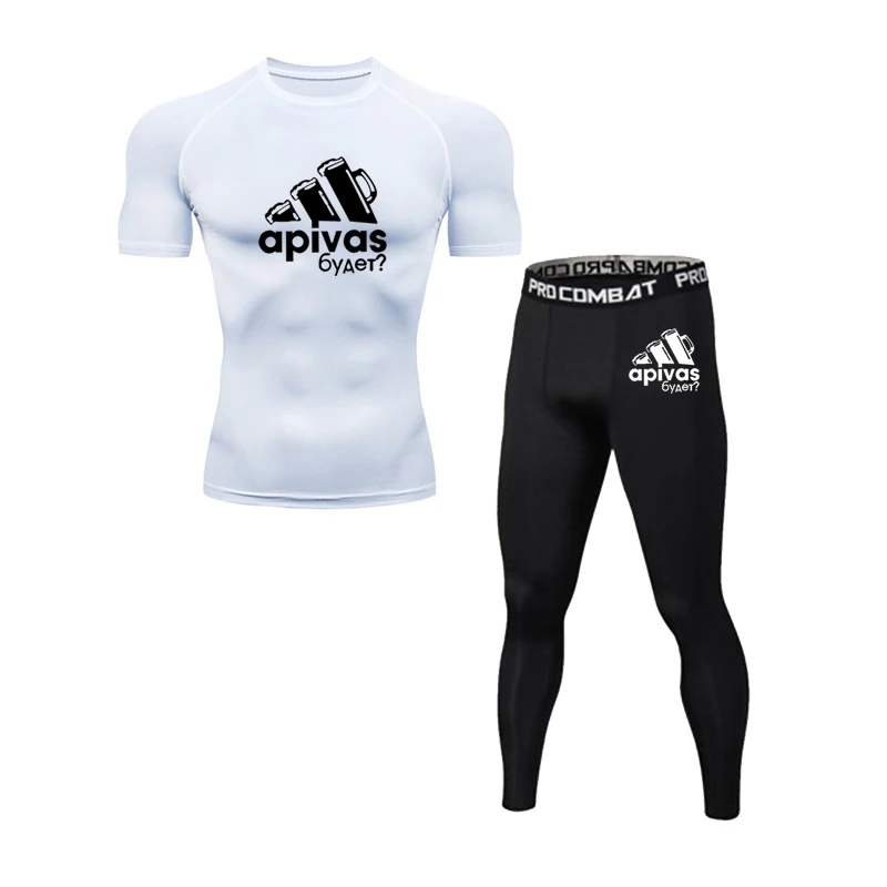 

2021 Men's Fashion Sports T-Shirt Gym Fitness Running Exercise Quick-Drying Sports Suit Outdoor Bicycle Basketball Sportswear