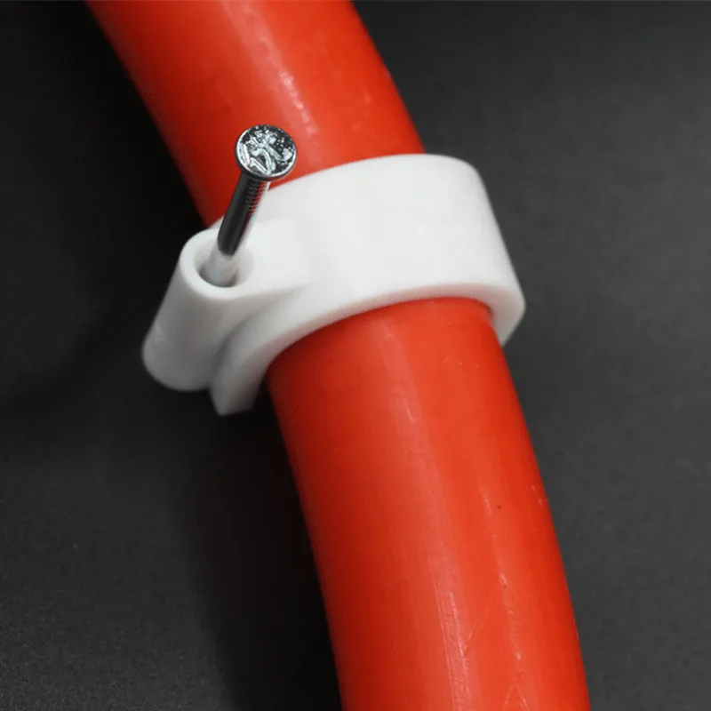 48 шт. пвх хомут для труб 16/20 мм круглая труба электрика поддержка молния нейлона