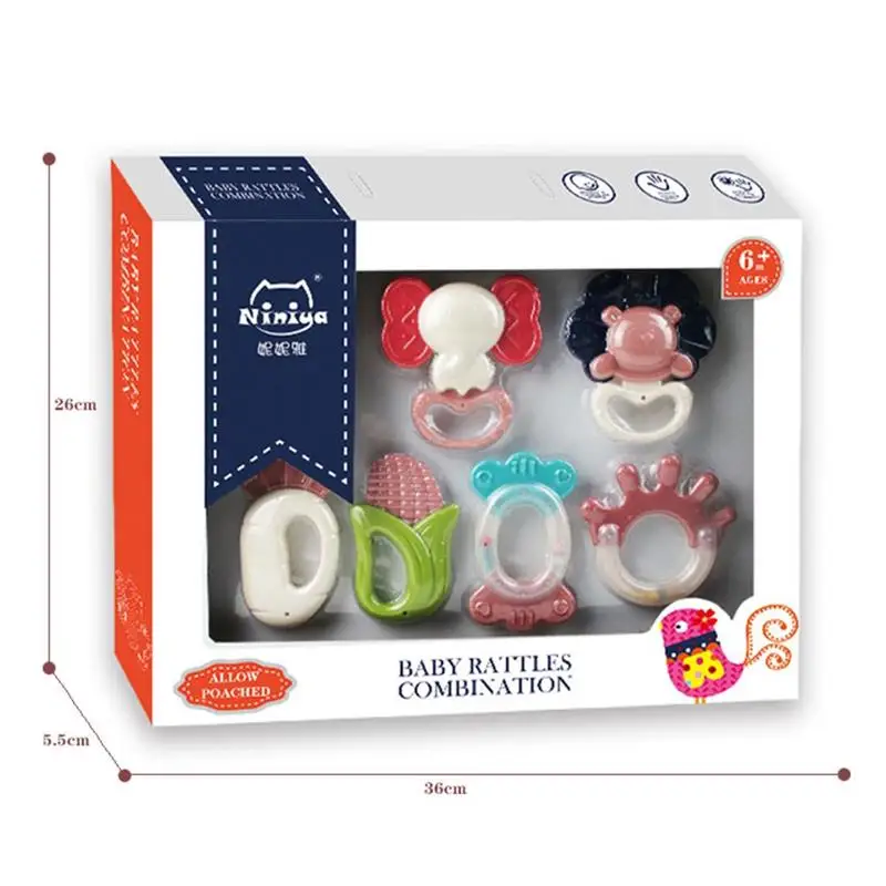 

Baby Toys Baby Rattle Teething Toys for Babies 0-12 Months Cartoon Animal Newborn Toys Baby Educational interactive toys newborn