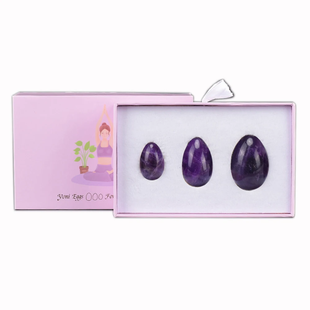 

Natural Jade Yoni Egg Set Vaginal Tightening Love Egg Kegel Exerciser Feminine Hygiene Products Pelvic Floor Ben Wa Balls