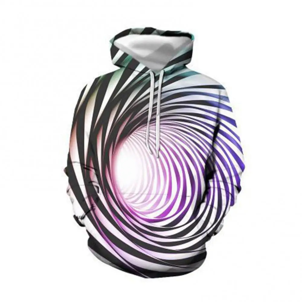 

Men Sweatshirt Winter Checkered Swirl Printed Loose Long Sleeve Pullover Hoodie Sweatshirt Streetwear sudaderas con capucha 2021