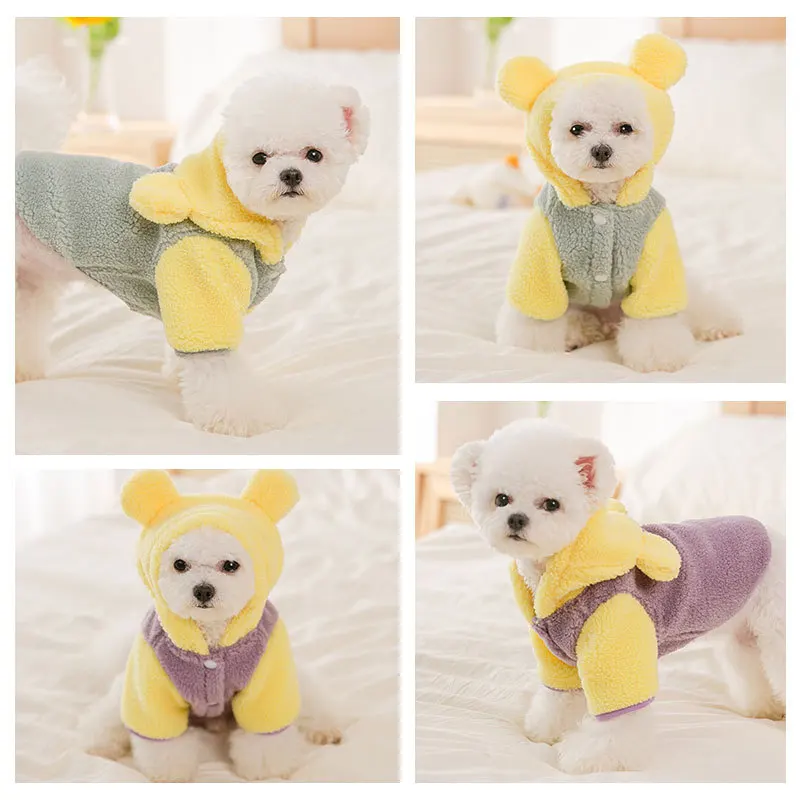 

Fleece Dog Coat Cute Cat Puppy Costumes Winter Pet Clothing Terriers Schnauzer Chihuahua Yorkshire Poodle Clothes Dog Outfit XS