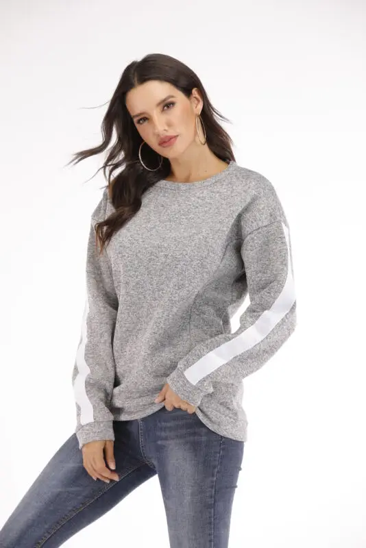 

Fashion Women Blouse Ladies Long Sleeve Pullover Casual Streetwear Loose Jumper Tops Size 8-14