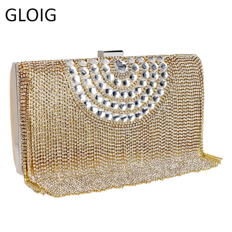 Женский акриловый клатч с кисточками GLOIG вечерние сумки через плечо цепочкой| |