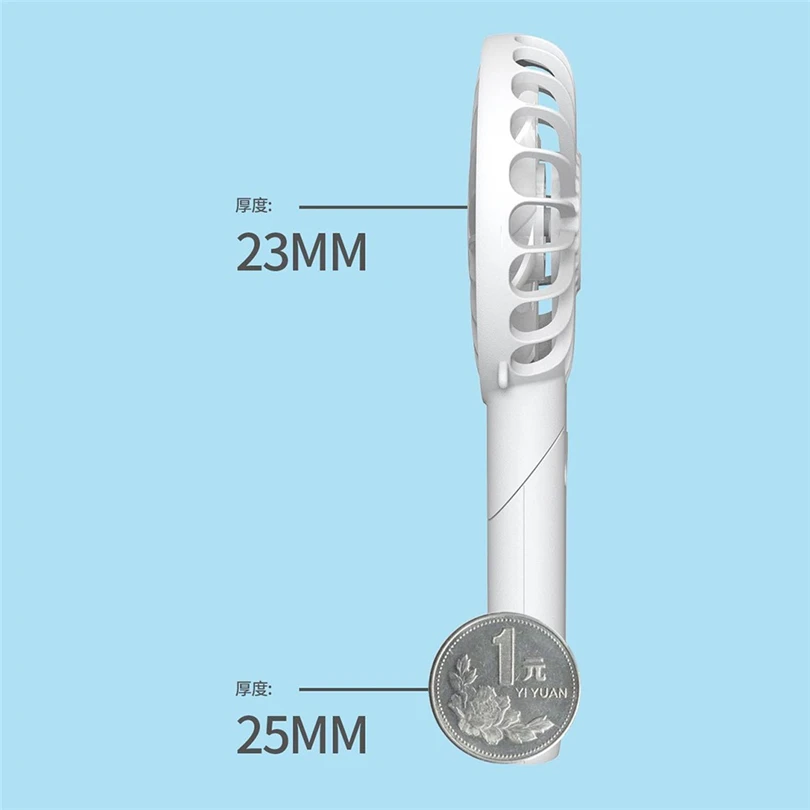 

Mini Neck Fans USB LED Light Rechargeable Neckband Lazy Neck Hanging Dual Cooling Fan Air Fan Conditioner for Home Office J80