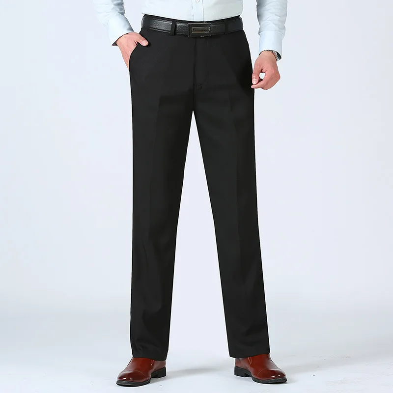 Брюки мужские деловые приталенные прямые штаны серого цвета тонкие офисные