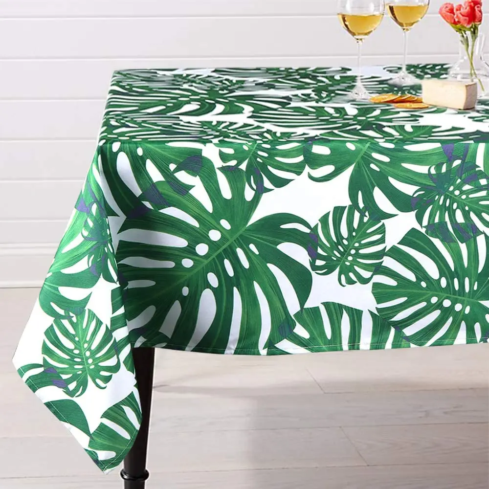With Green Monstera Palm Leaves For Party Home Decor