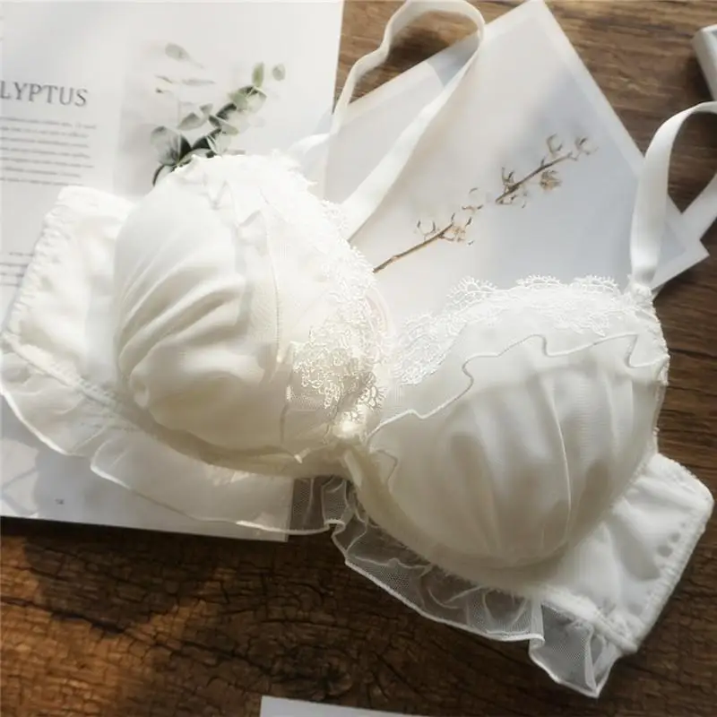 Милый женский кружевной прозрачный комплект с бюстгальтером Женский