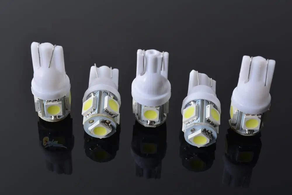 10 шт. T10 5 светодиодный w5w для Mazda 6 t10 5050 габаритные огни 5SMD лампы 194 W5W света клина mazda
