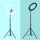 Кольцевой светильник со штативом, 1626 см, лампа для фотосъемки, Селфи, держатель для телефона, для прямой трансляции или макияжа