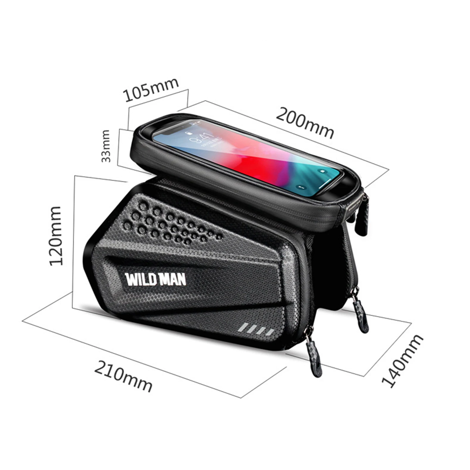 

Bicycle Bag Bike Frame Front Top Tube Bag With Waterproof Touchscreen Phone Bag MTB Storage Pouch For Cycling Bike Accessories